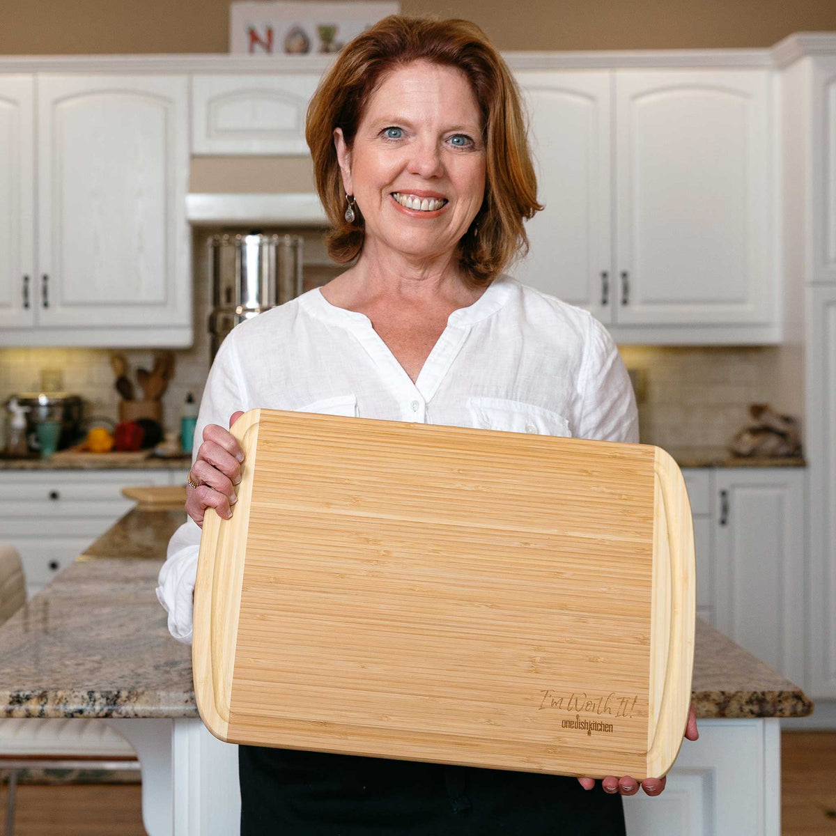 “I’m Worth It!” Limited Edition Bamboo Large Cutting Board