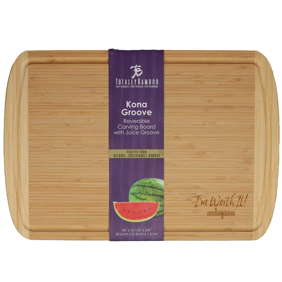 “I’m Worth It!” Limited Edition Bamboo Large Cutting Board